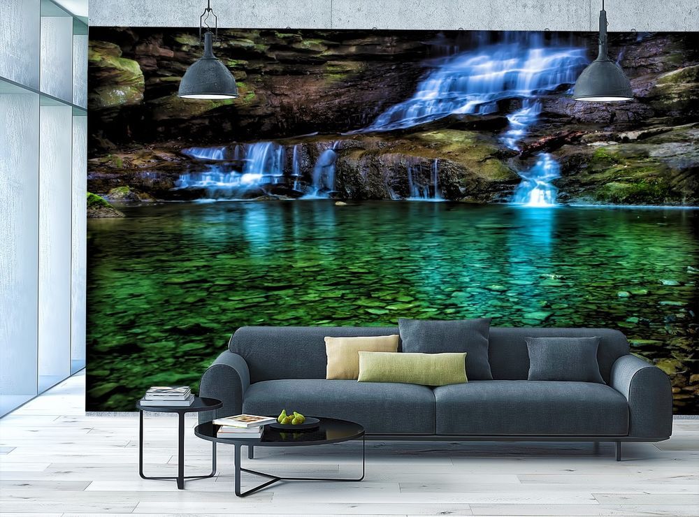 3d Wallpaper Mural In Blue 1000x740 Wallpaper teahub.io