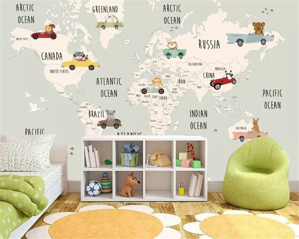 Beibehang Custom Children Room Background Wall 3d Wallpaper - Air Balloon Kids Wall Painting - HD Wallpaper 