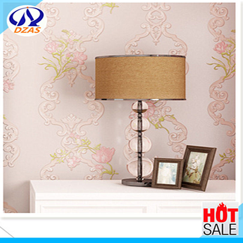 European Romantic Idyllic Wallpaper 3d Embossed Nonwovens - Design Of Tv Self - HD Wallpaper 