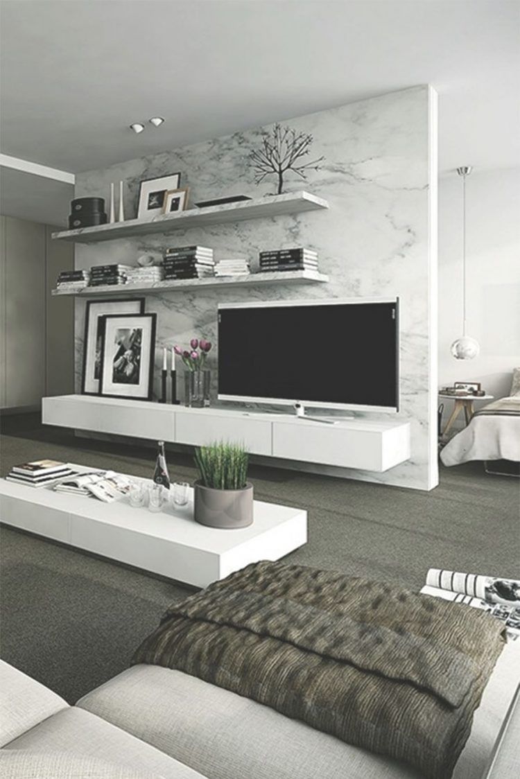 Marble Design Tv Console - HD Wallpaper 