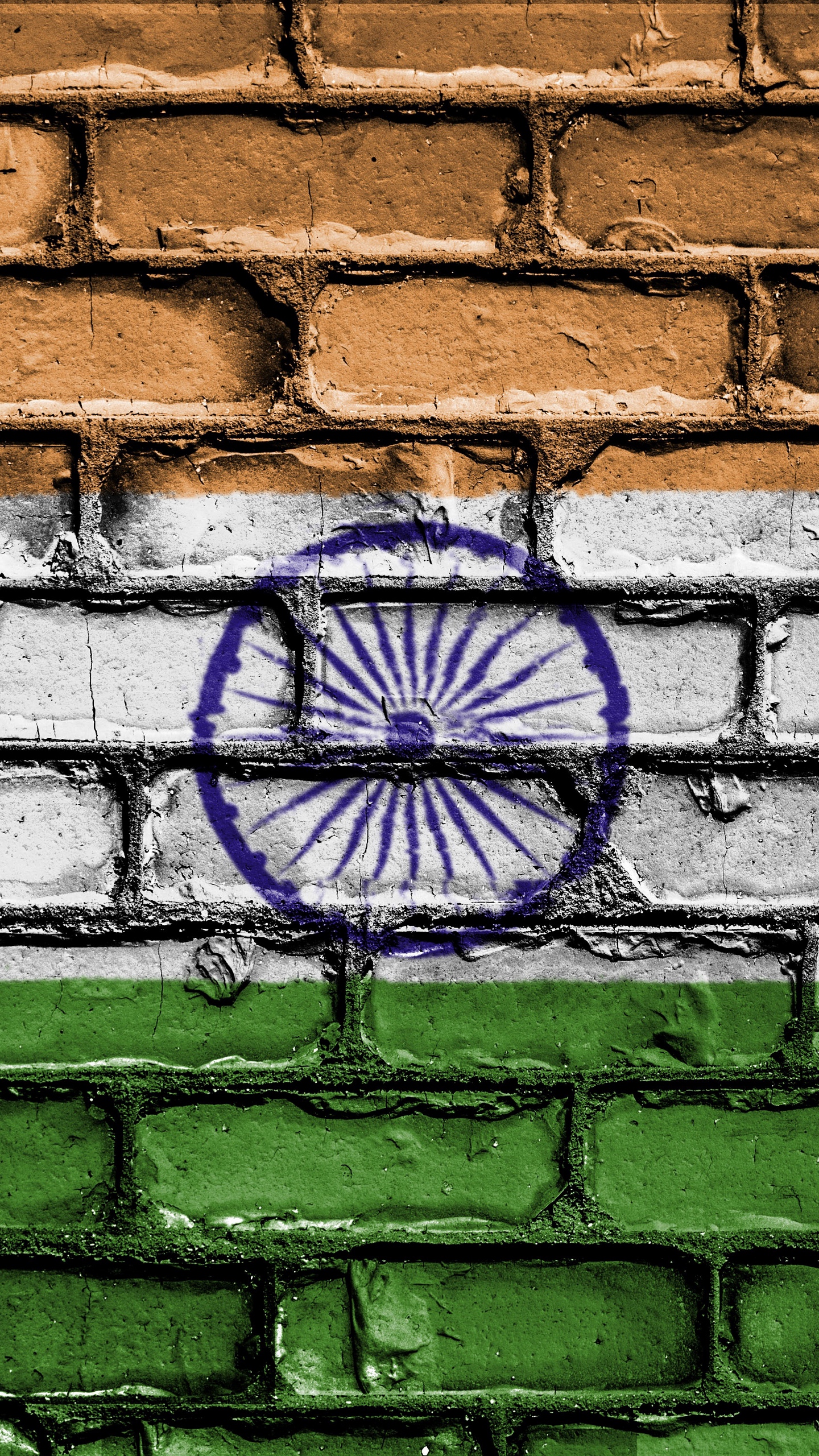 Wallpaper India, Flag, Texture, Wall, Brick, Paint - Full Hd Indian Flag Background - HD Wallpaper 