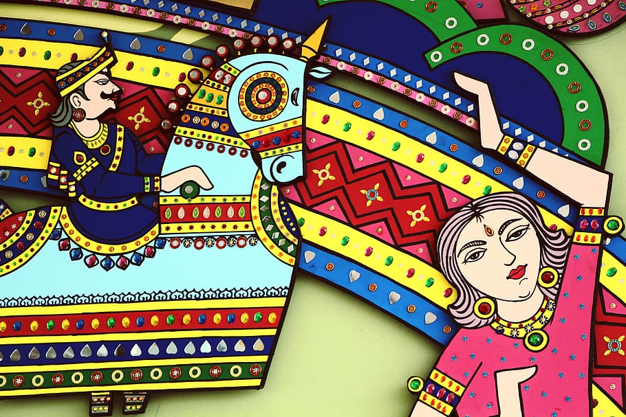 Indian Art, Art, Wall, Painting, Wall Art, Handcraft, - Knowledge Of Indian Arts - HD Wallpaper 