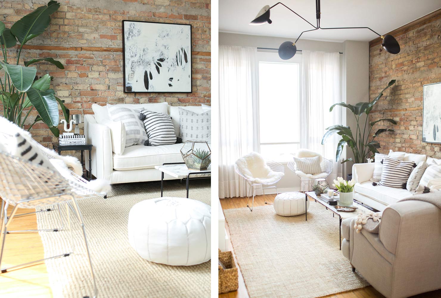 Oopen Brick White Furniture - Small White Living Rooms - HD Wallpaper 