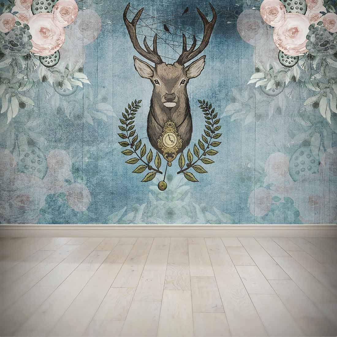 Nish Deer Wallpaper Wall Mural - Wallpaper - HD Wallpaper 