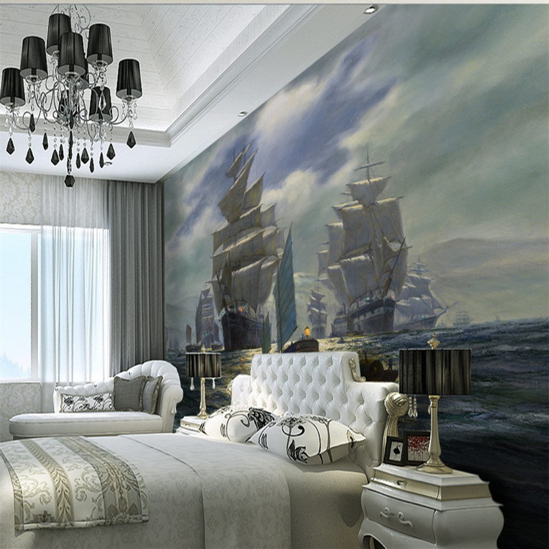 Mavi Yatak Odasına Duvar Kağıdı - HD Wallpaper 