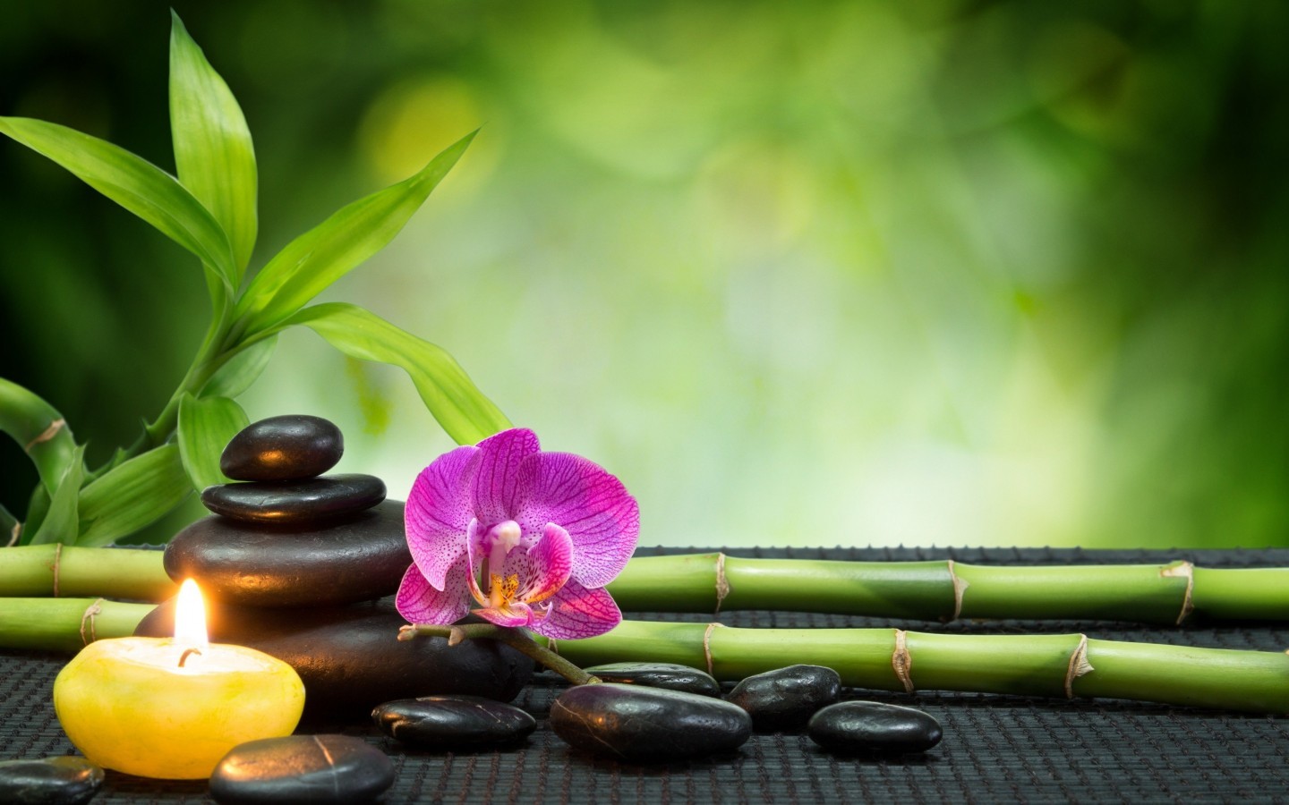 Meditation, Feng Shui, Black Stone, Blury, Relaxing - HD Wallpaper 