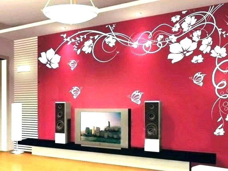 Wallpaper For House Wall Wallpapers Houses Design Of - Home Wall Paint Design - HD Wallpaper 