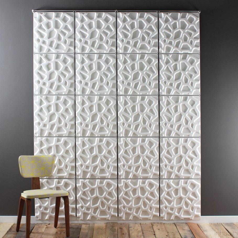 Modern 3d Wall Panels India Textured Gypsum Panel - Wall - HD Wallpaper 