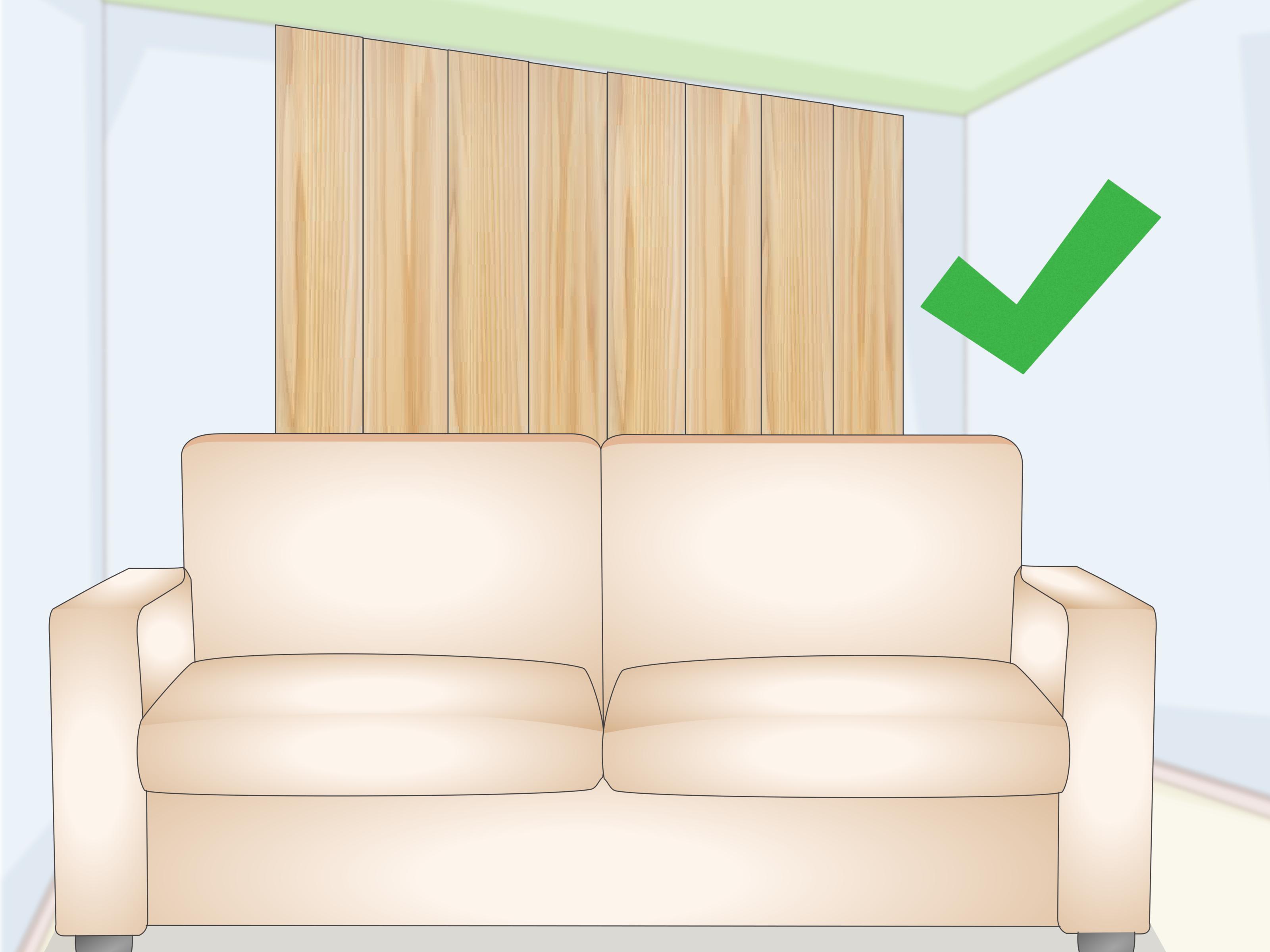 Image Titled Decorate The Wall Behind A Couch Step - Studio Couch - HD Wallpaper 