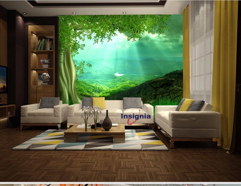 Wall Design For Hall - HD Wallpaper 