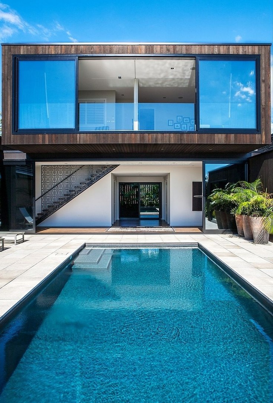 Modern House Swimming Pool - Piscinas De Diseño Minimalista - HD Wallpaper 