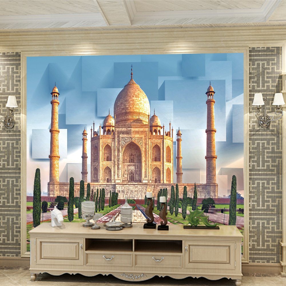 China Design Taj Mahal India Living Room 3d Tile Price - Kitchen Tiles Design 3d Taj Mahal - HD Wallpaper 