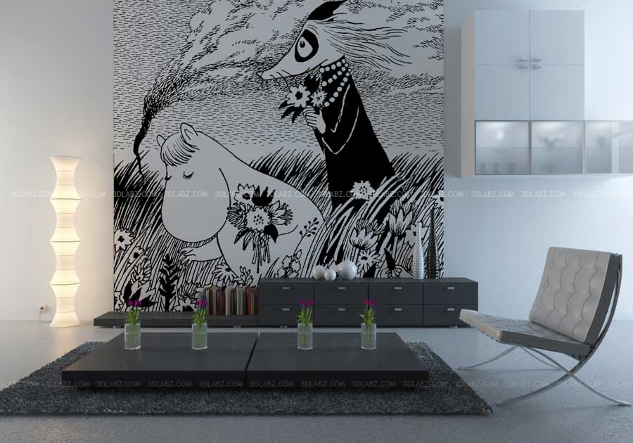 3d Rendering Hyderabad, India - Tove Jansson Print - HD Wallpaper 