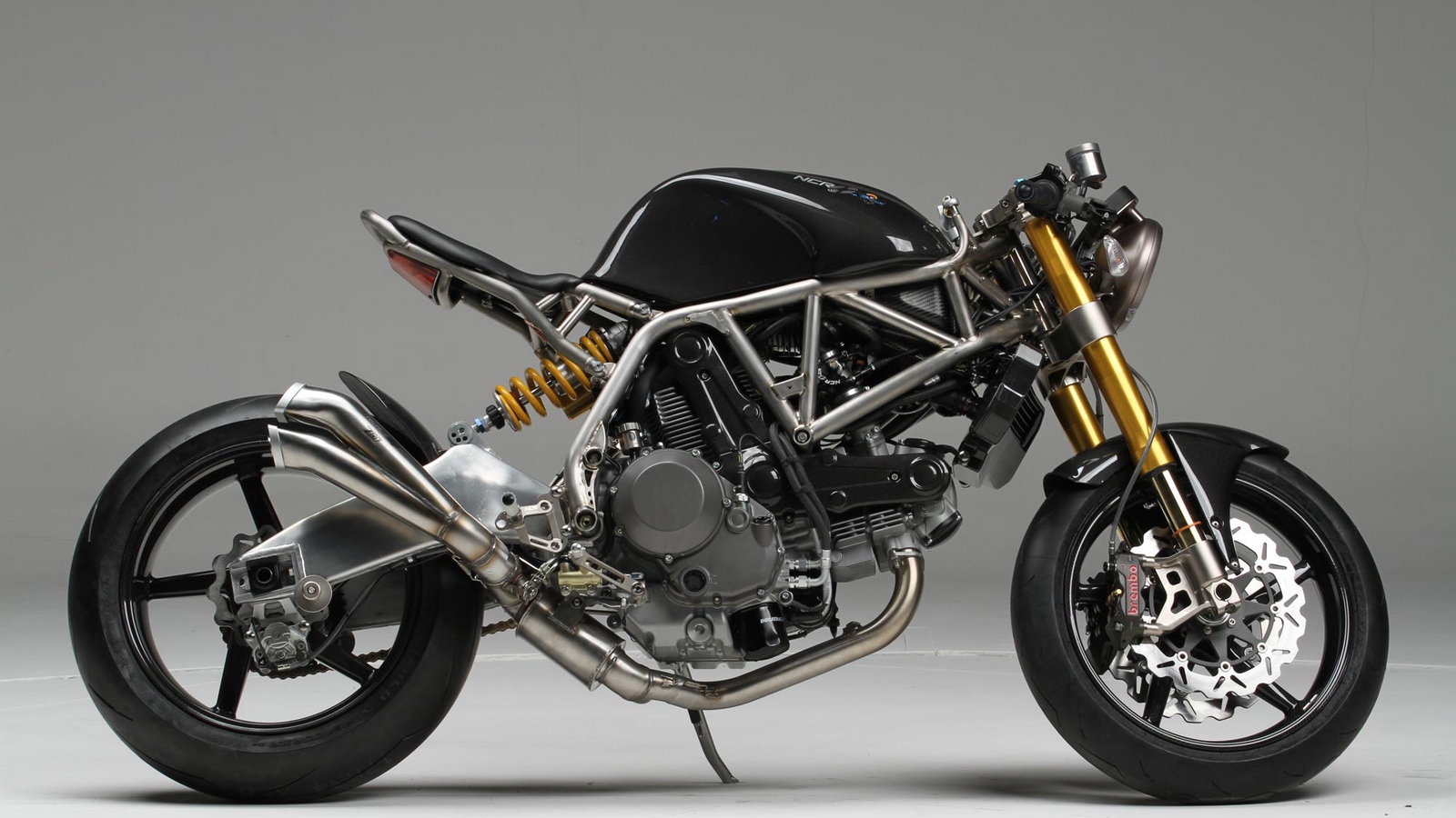 Wallpaper Macchia Nera Concept Bike, Macchia Nera 2007, - Ducati Testa Stretta Ncr Macchia Nera Concept - HD Wallpaper 