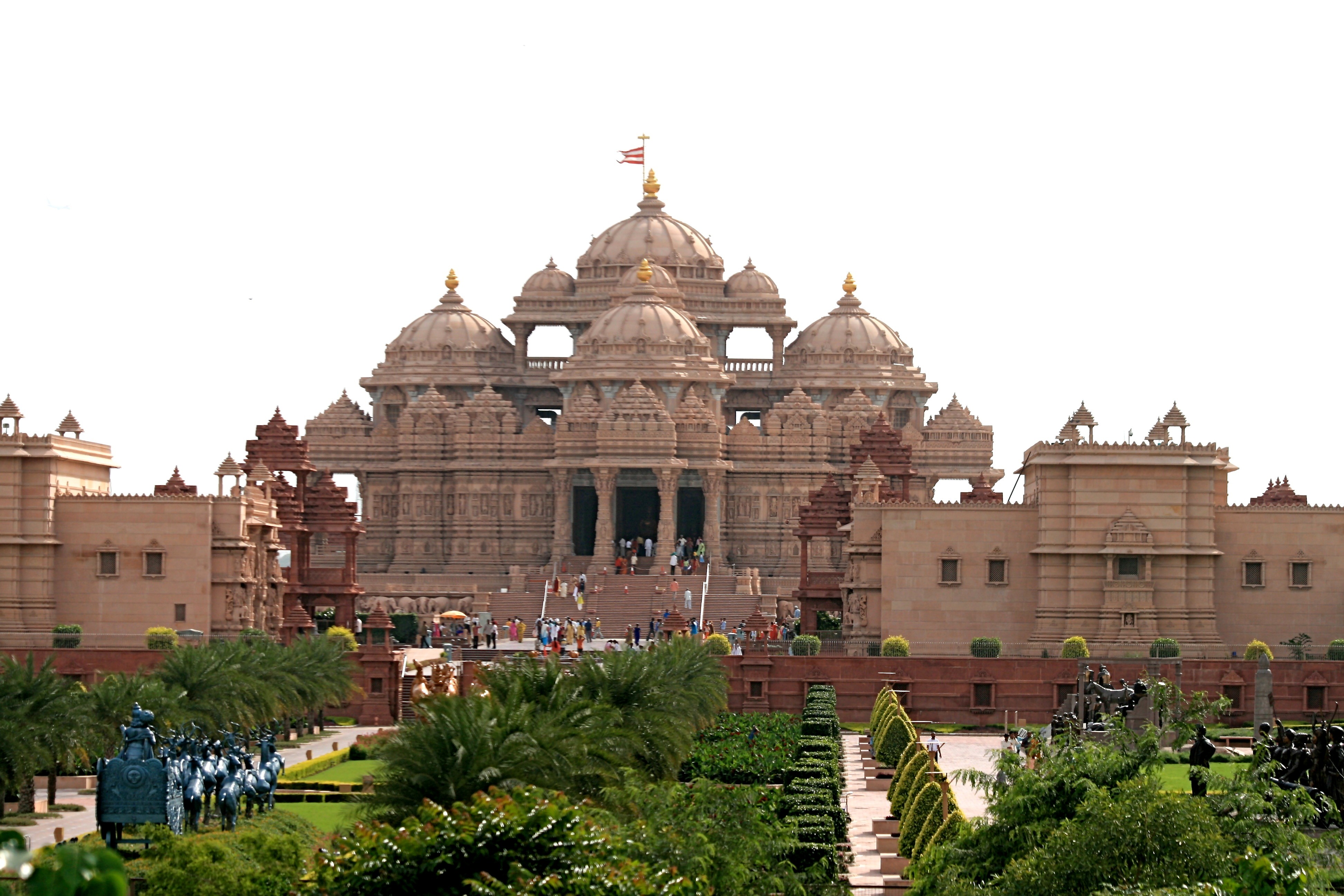 Lord Swaminarayan Akshardham Temple In Delhi - Akshardham (delhi) - HD Wallpaper 
