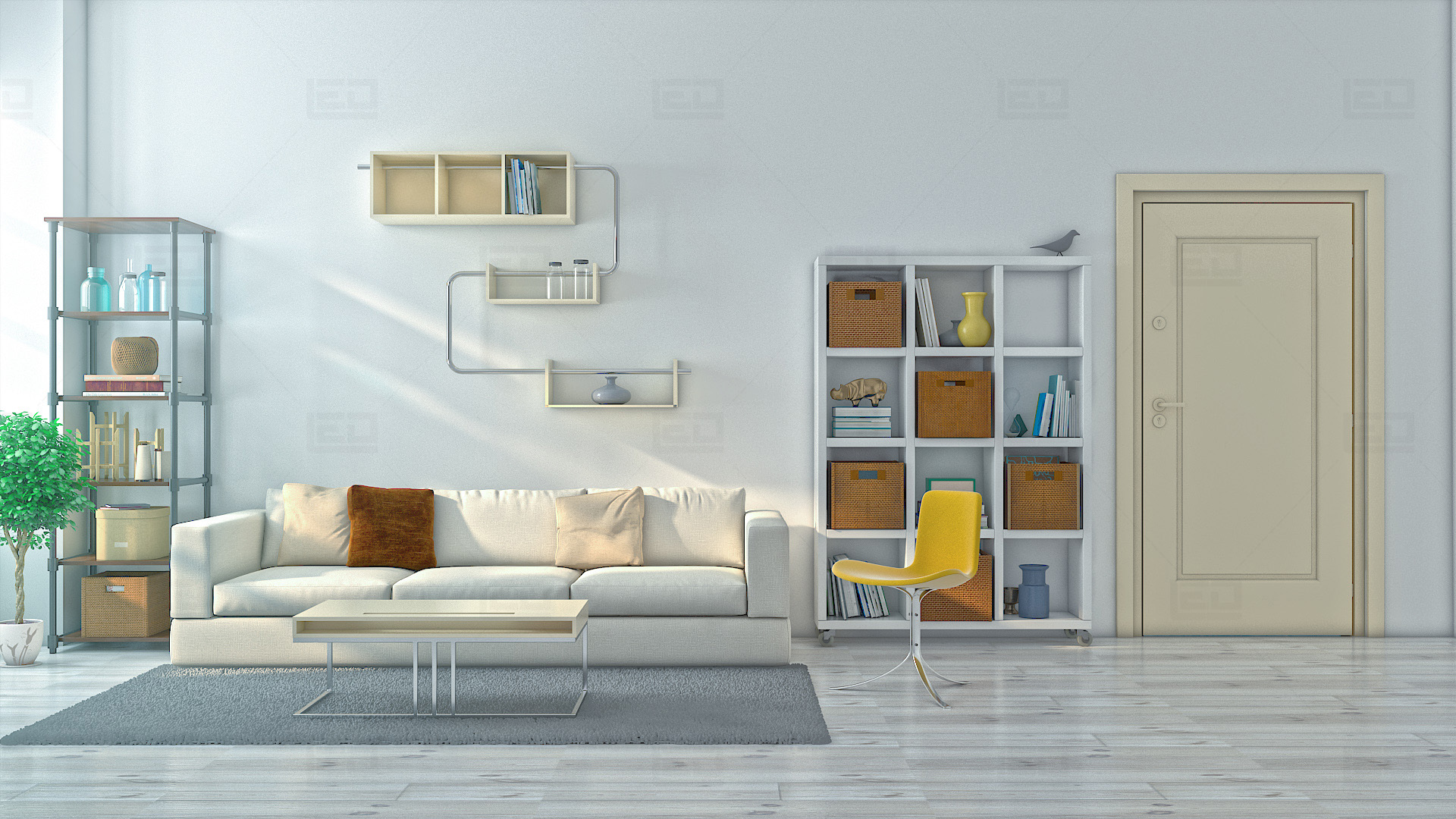 Living Room - HD Wallpaper 