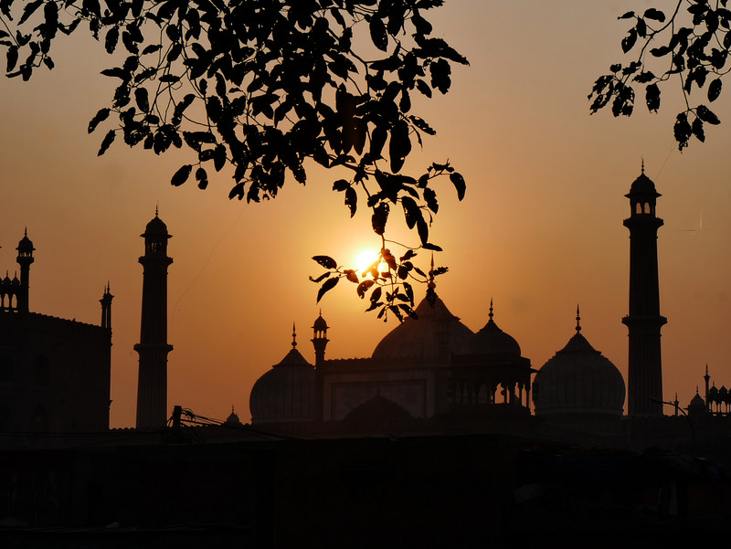 The Jama Masjid By Sunset - Jama Masjid - HD Wallpaper 