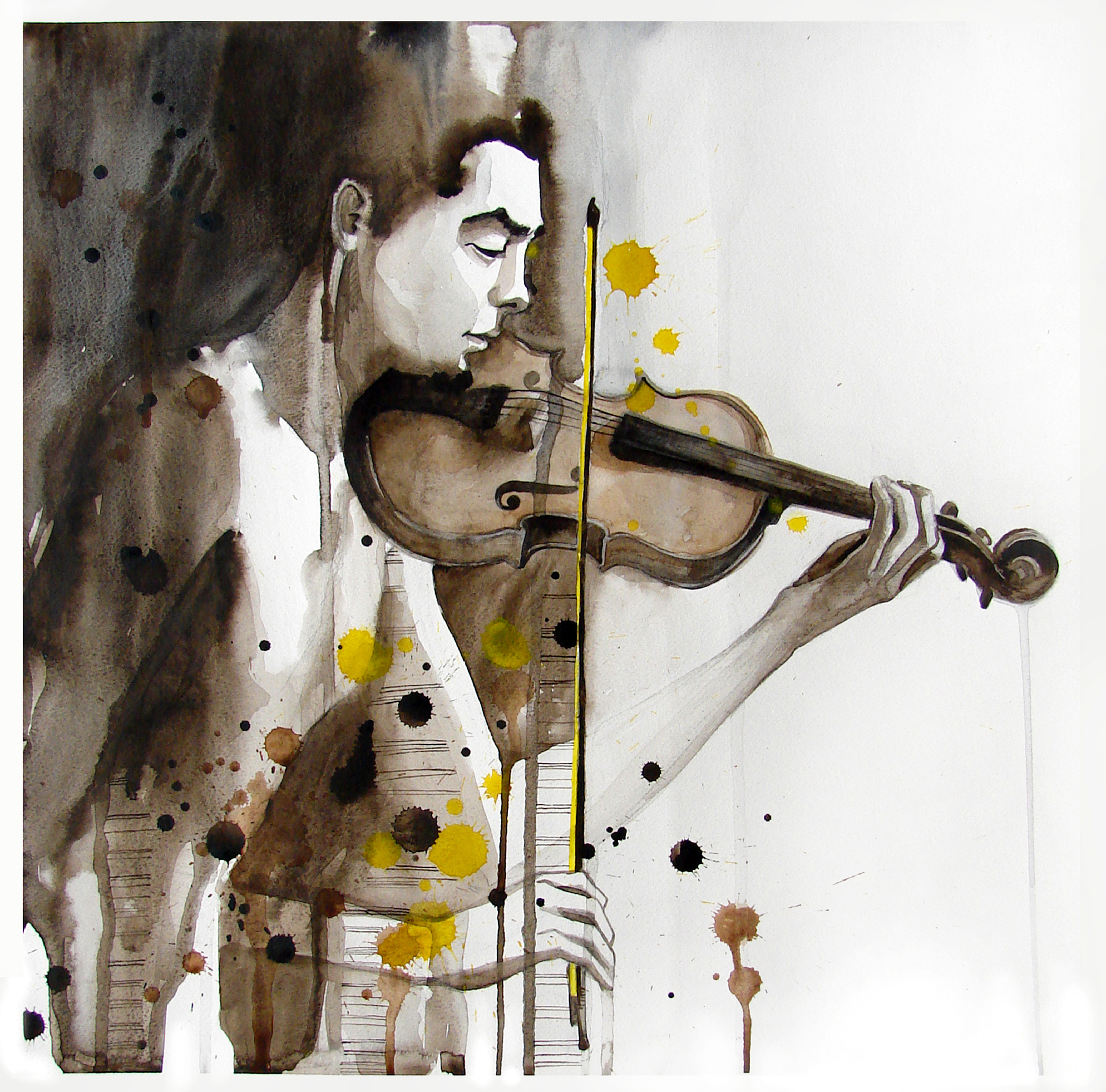 Violin Art - HD Wallpaper 