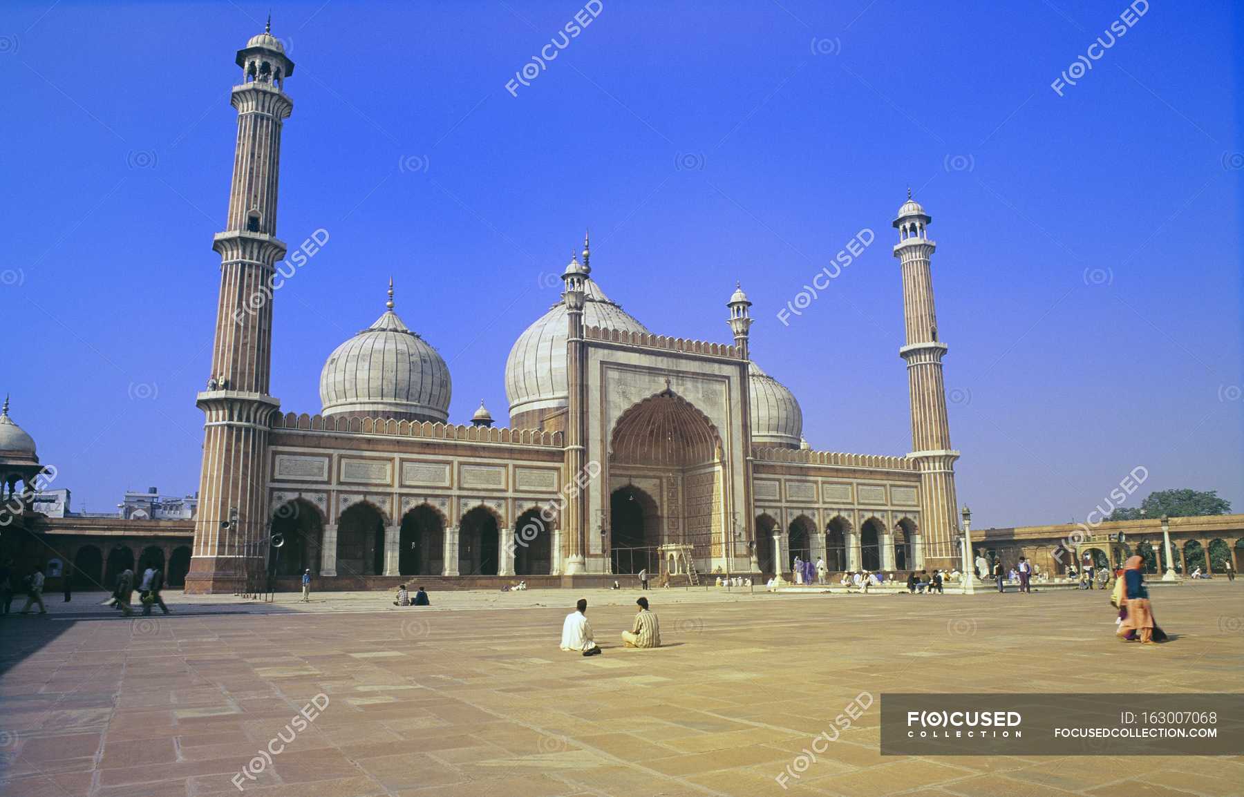 Jama Masjid Mosque Stock Photo - Jama Masjid - HD Wallpaper 