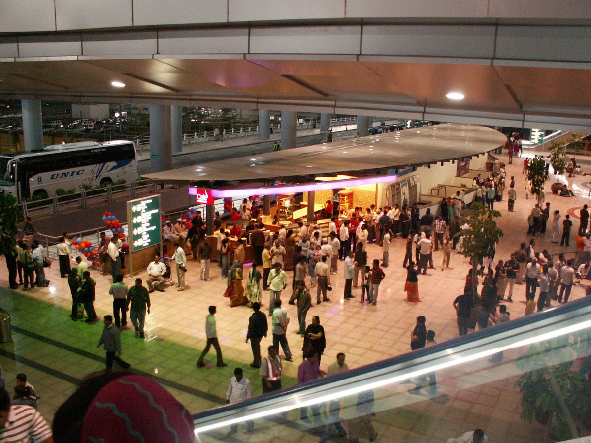 Rajiv Gandhi International Airport - Hyderabad Shamshabad Airport Inside - HD Wallpaper 