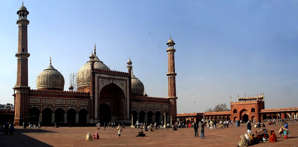 View Of Jama Masjid Delhi 
 Title View Of Jama Masjid - Jama Masjid - HD Wallpaper 