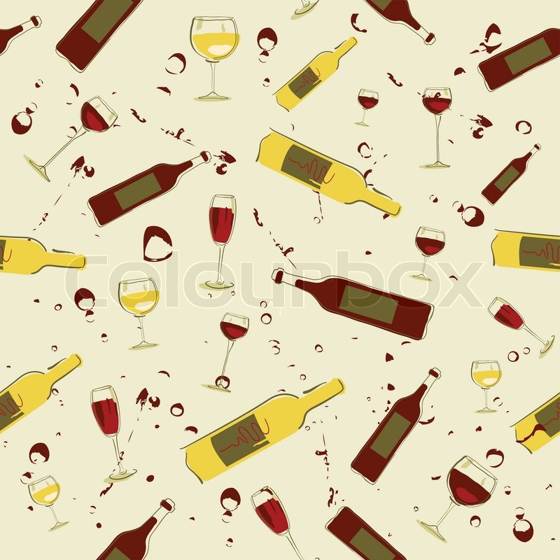 Wine Bottles Background Cartoon - 800x800 Wallpaper 