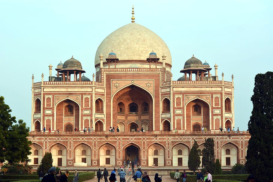 India, Palace, Delhi, Architecture, Monument, Old, - Humayun's Tomb - HD Wallpaper 