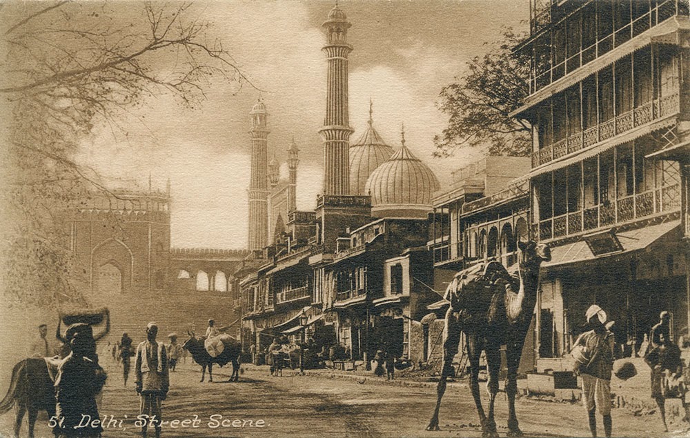 Delhi Ki Jama Masjid Wallpaper - Very Old Photos Of Delhi - HD Wallpaper 