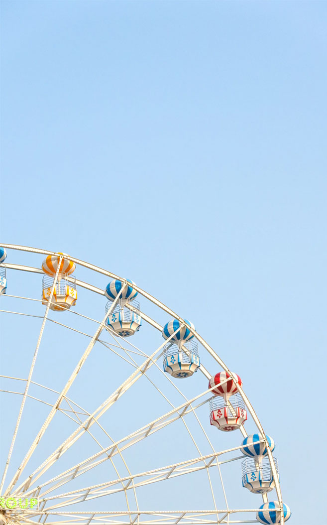 25 Summer Fun Fair Wallpapers To Style Phone This Summer - Aesthetic Ferris Wheel - HD Wallpaper 