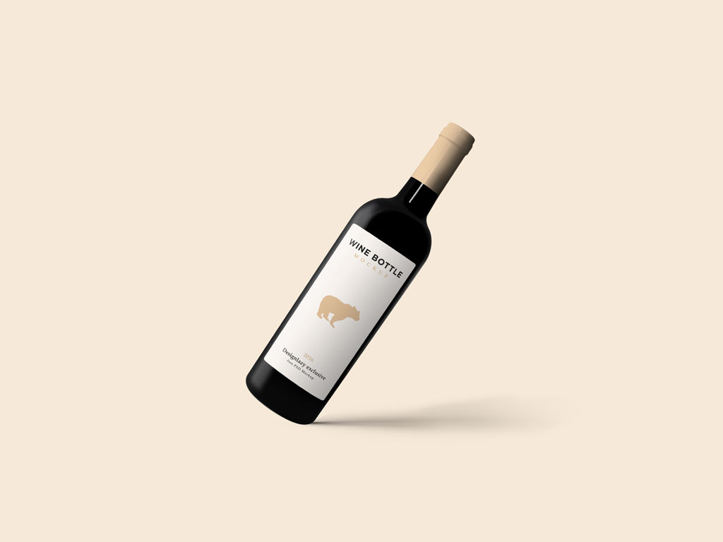 Red Wine Bottle Mockup - HD Wallpaper 