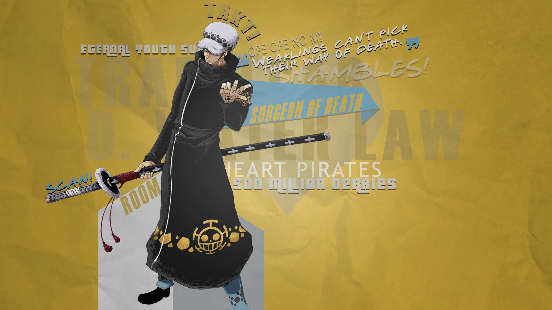 Best Trafalgar Law Wallpaper Id - Trafalgar Full Hd - HD Wallpaper 