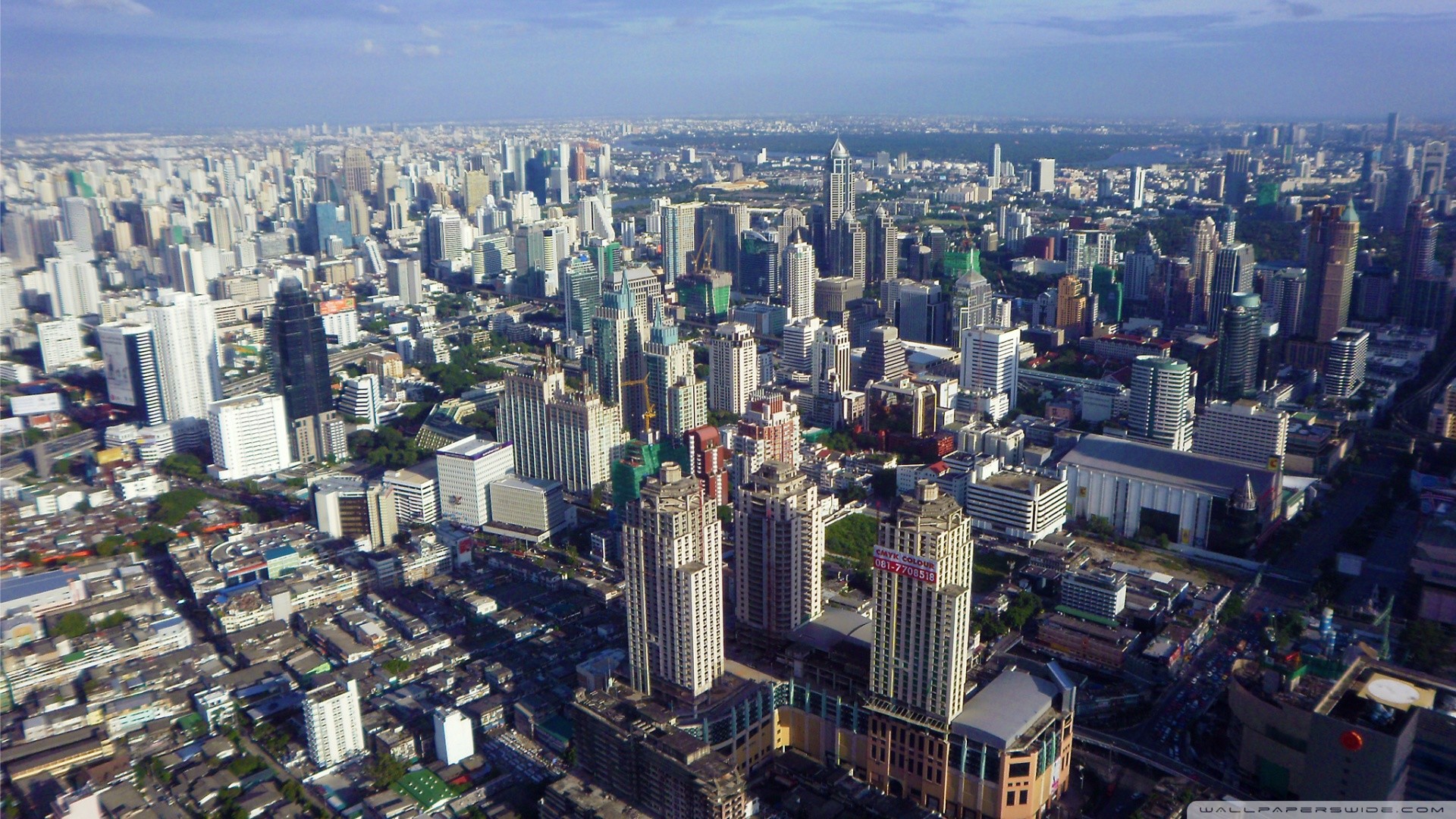 Bangkok Hd Wallpaper - Thanon Phaya Thai - HD Wallpaper 