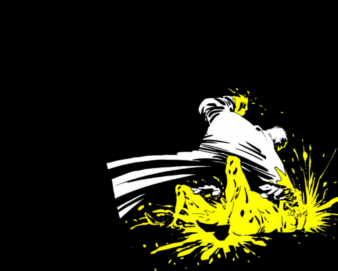 Wallpaper - Sin City Yellow Bastard Death - HD Wallpaper 