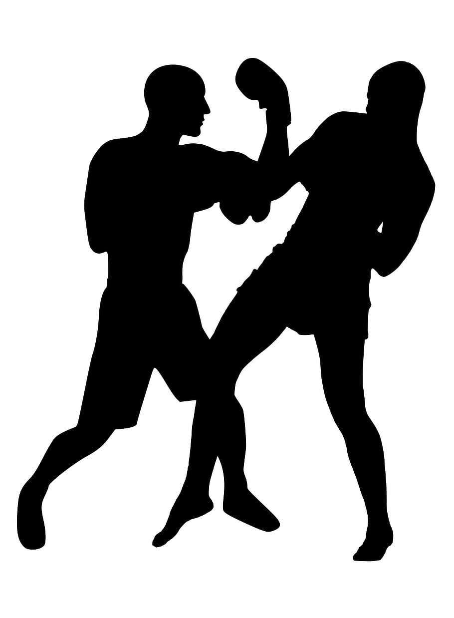 Muay Thai Silhouette Png - HD Wallpaper 