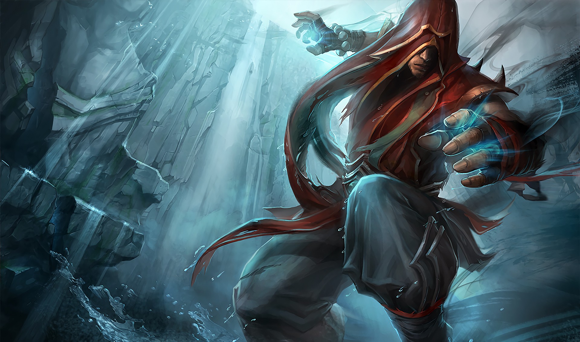 Acolyte Lee Sin Splash Art League Of Legends Artwork - League Of Legend Lee Sin Skin - HD Wallpaper 