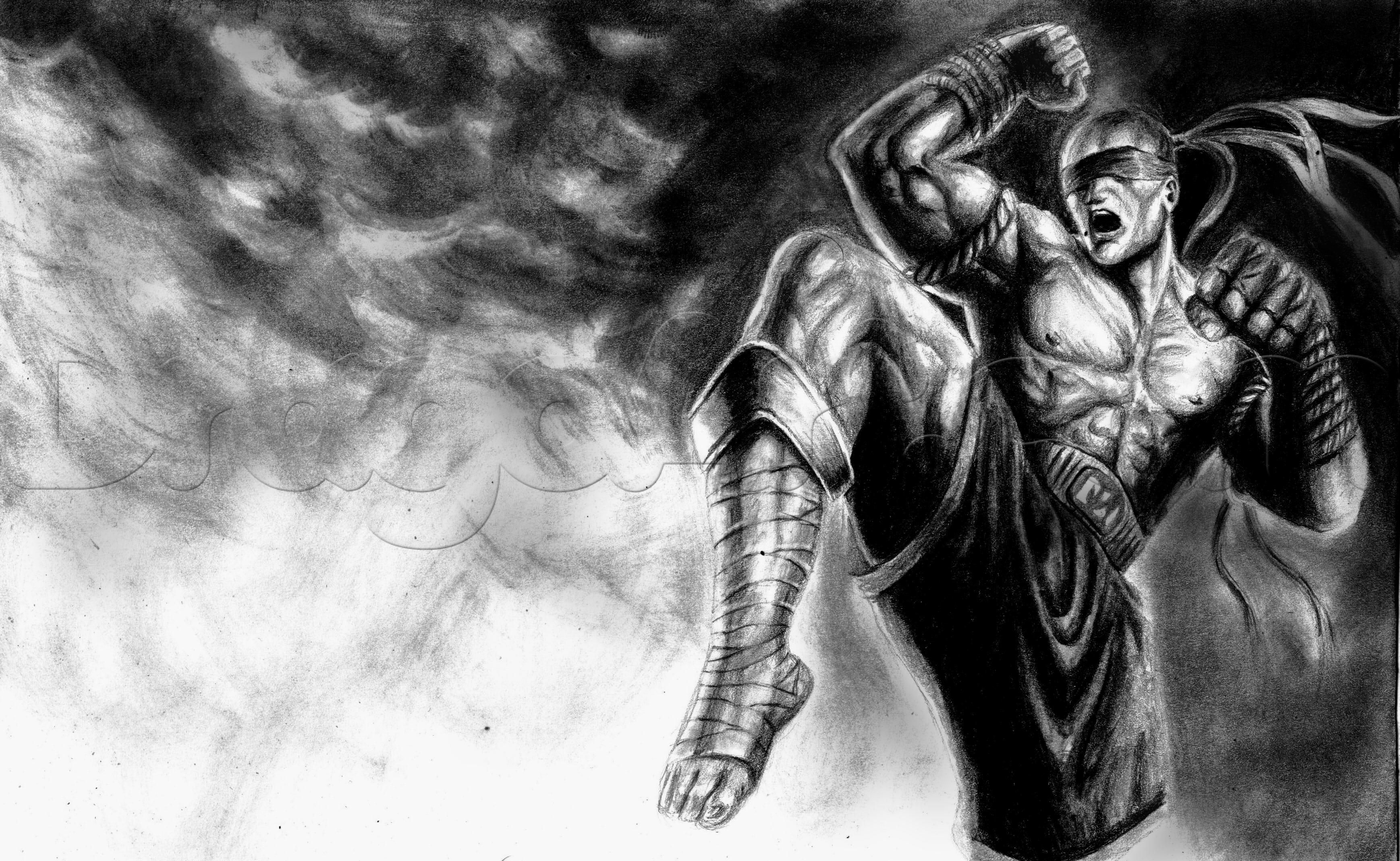 Lee Sin Muay Thai Dessin - HD Wallpaper 