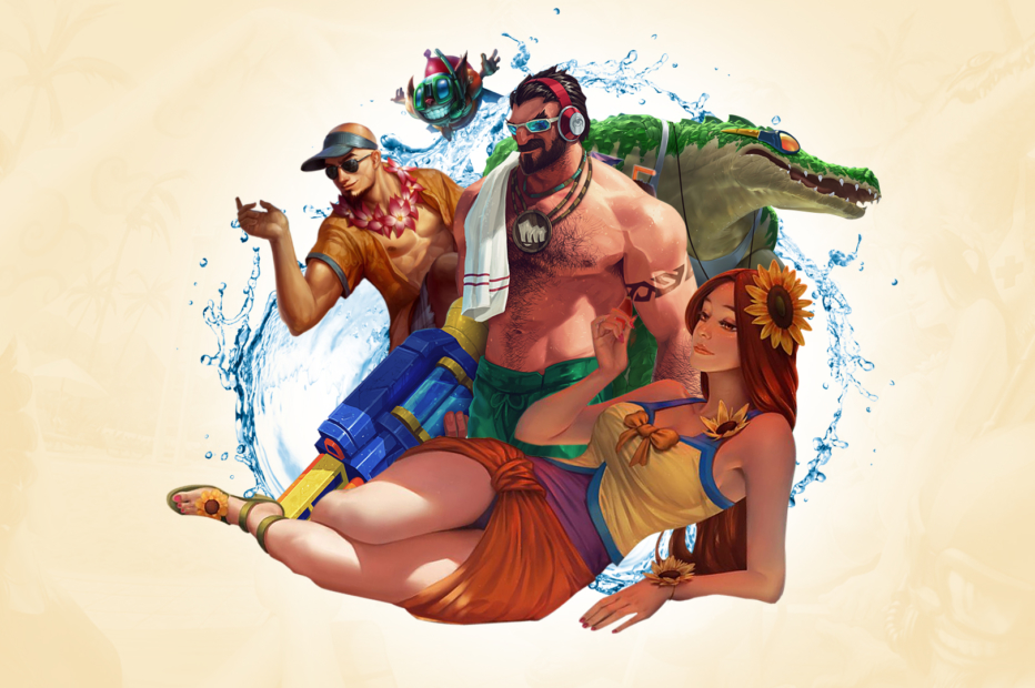 Pool Party - Illustration - HD Wallpaper 