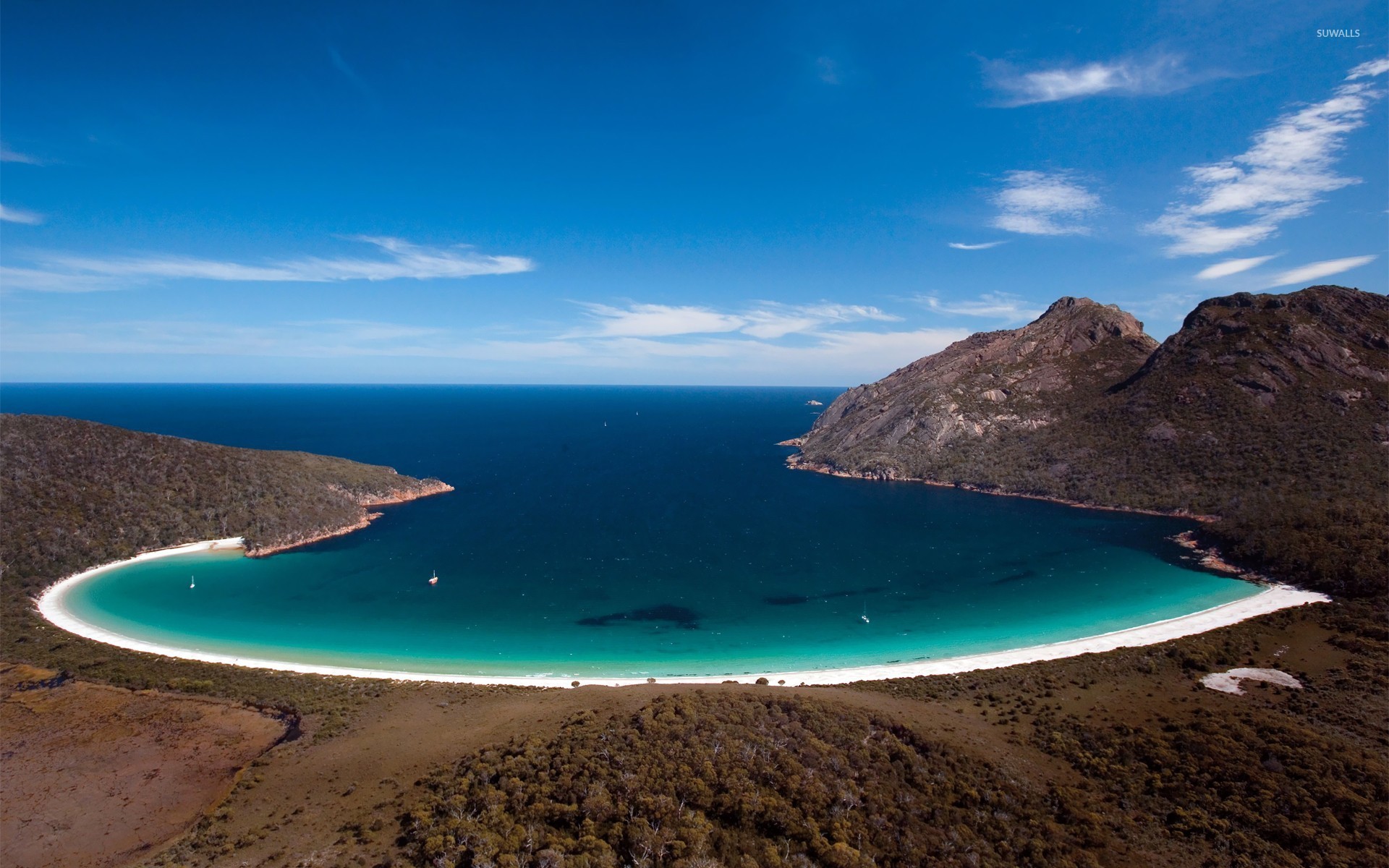 Wineglass Bay Australia - HD Wallpaper 