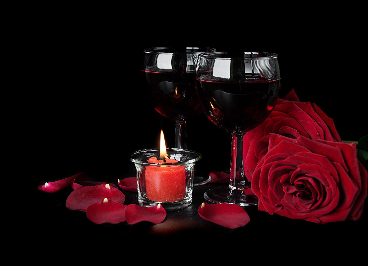 Roses Red Wine Photography - HD Wallpaper 
