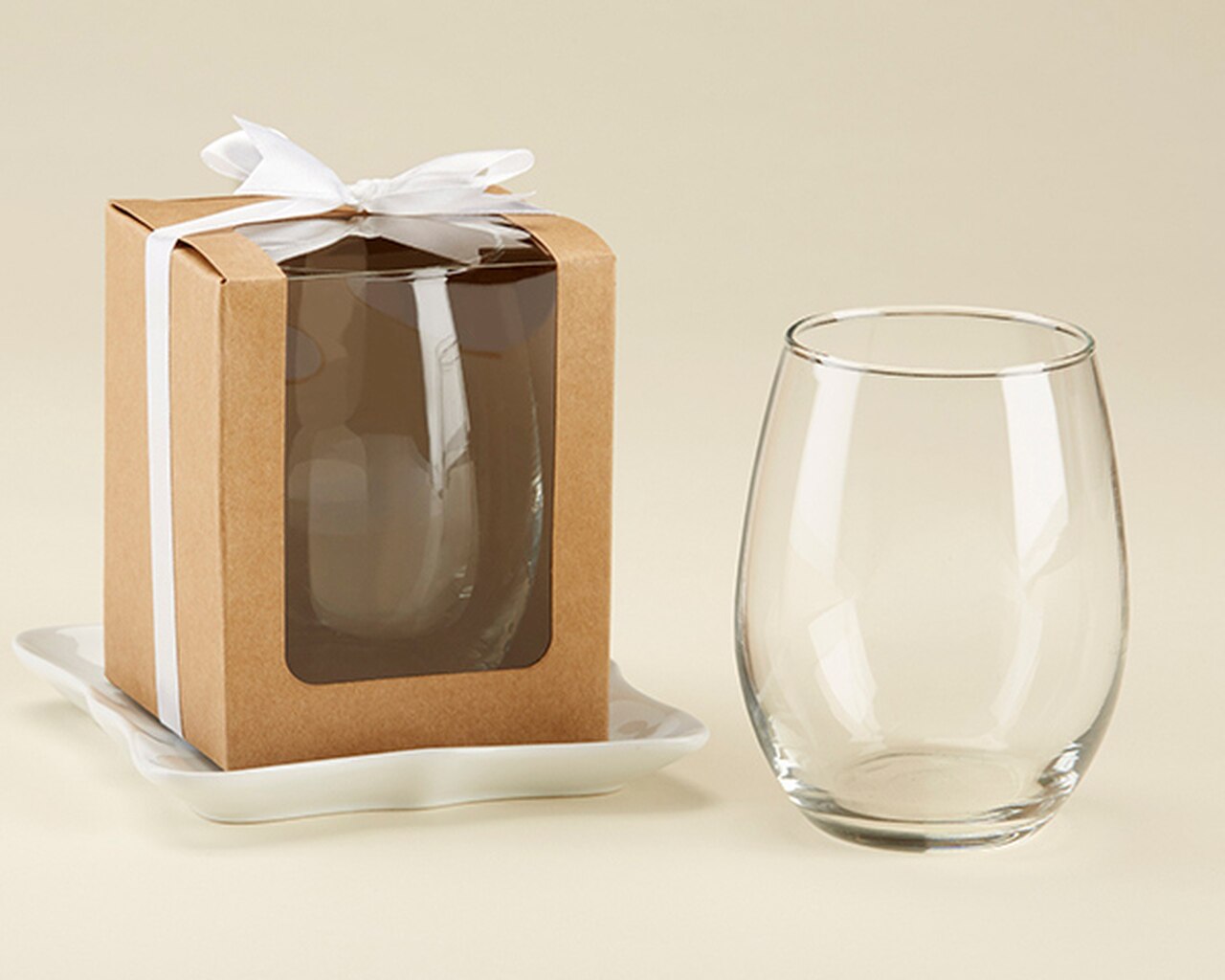 3 Stemless Wine Glass Gift Box - HD Wallpaper 