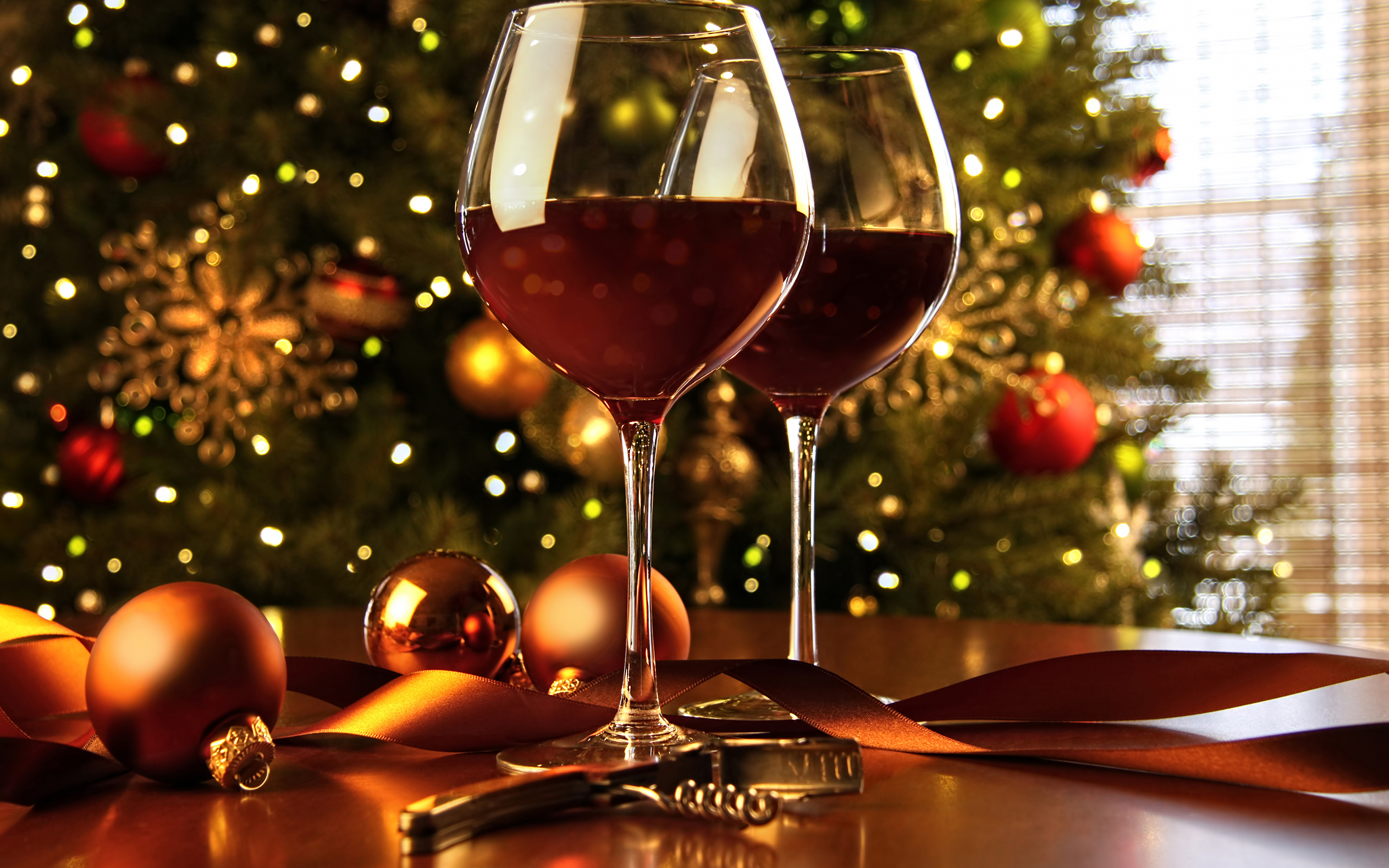 Christmas Wine - HD Wallpaper 