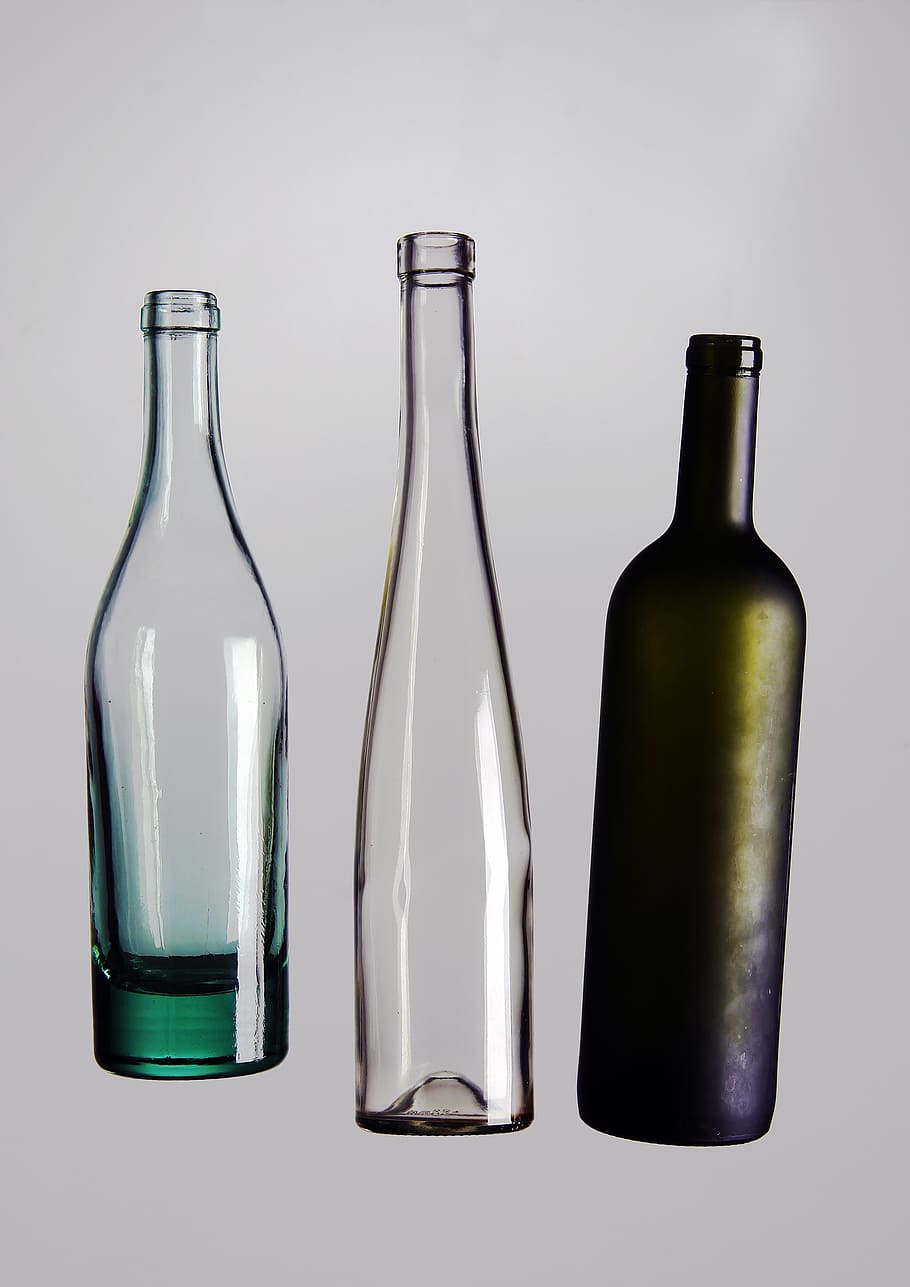 Three Assorted-color Bottles, Wine, Water, School Work, - تولید بطری شیشه ای - HD Wallpaper 