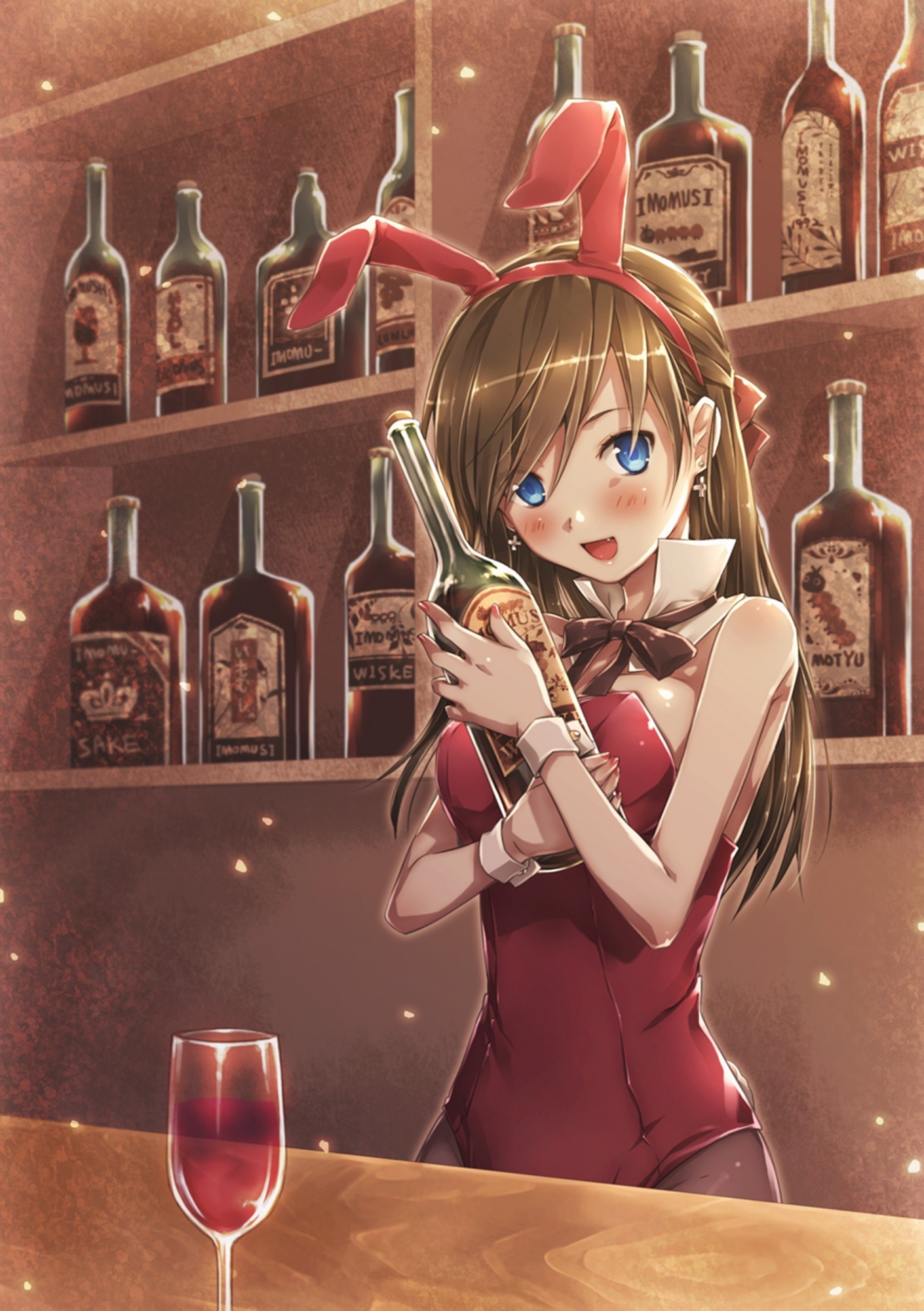 Anime Girl Drunk Hot - HD Wallpaper 