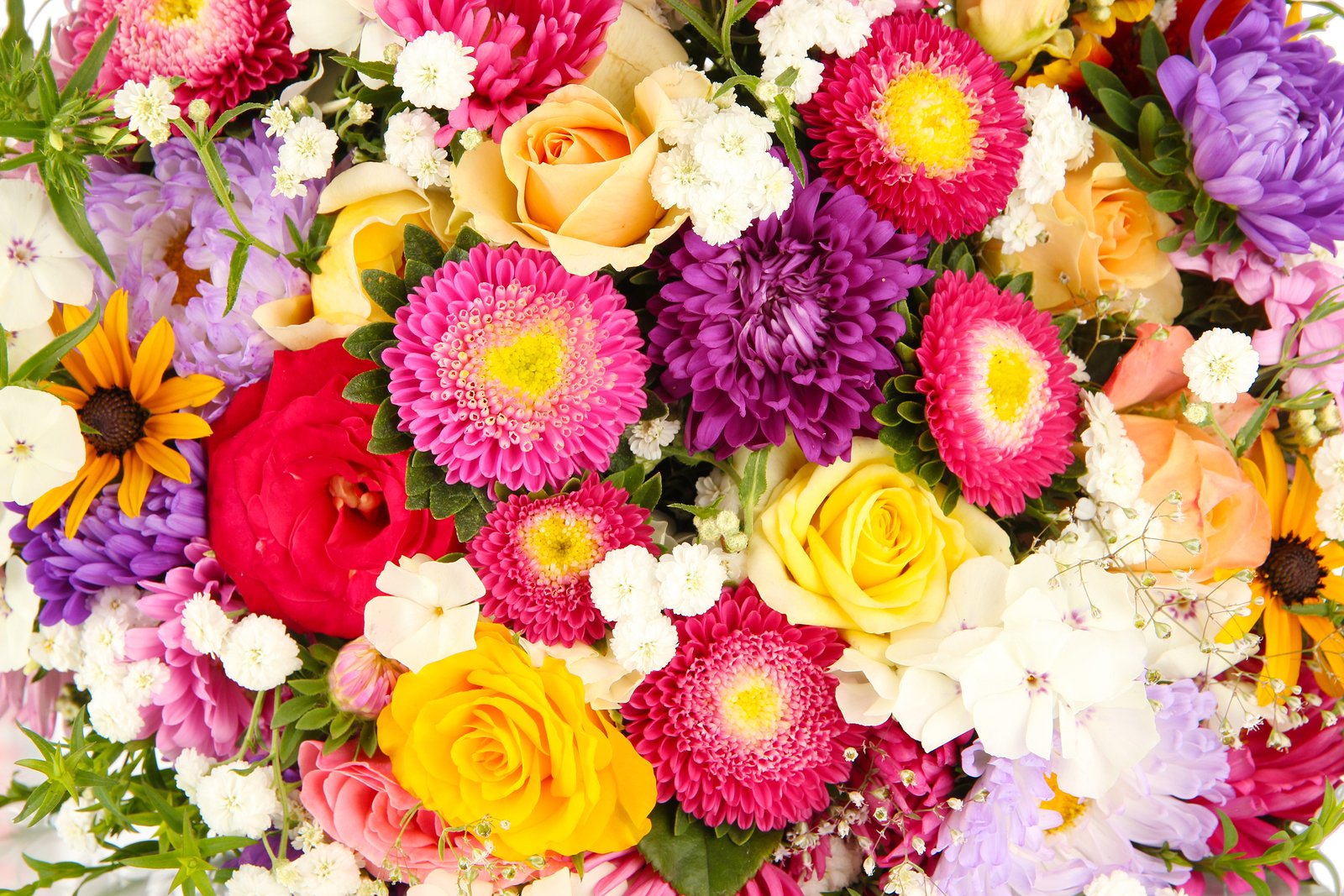 Real Colorful Flower Background - HD Wallpaper 