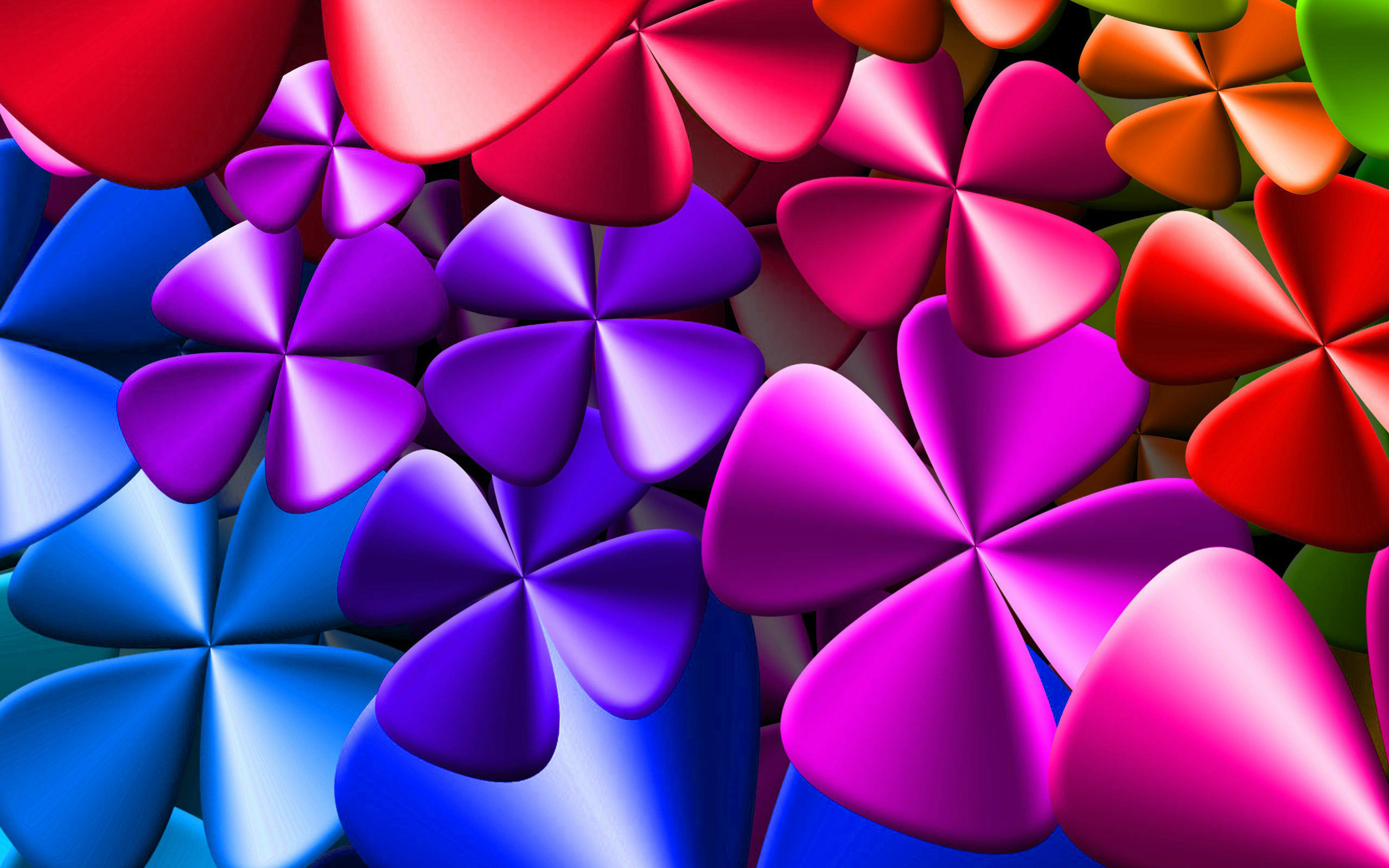 Colorful Flowers Wallpaper Img - HD Wallpaper 