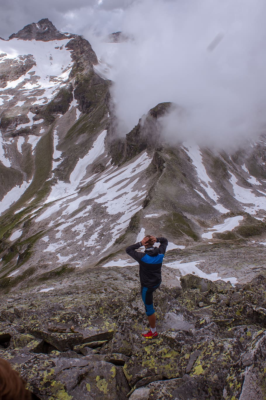 Alpen, Alpine, Snow, Ice, Gray, Rock, Stone, Mountaine, - Summit - HD Wallpaper 