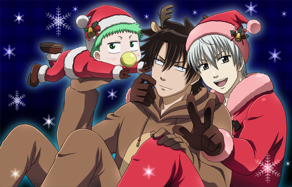 Santa Baby Beel & Furuichi Takayuki (古市 貴之), Along - Beelzebub Christmas - HD Wallpaper 