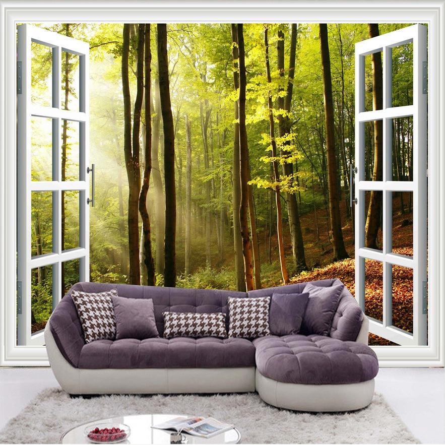 Nature Wall Paper For Living Room - HD Wallpaper 