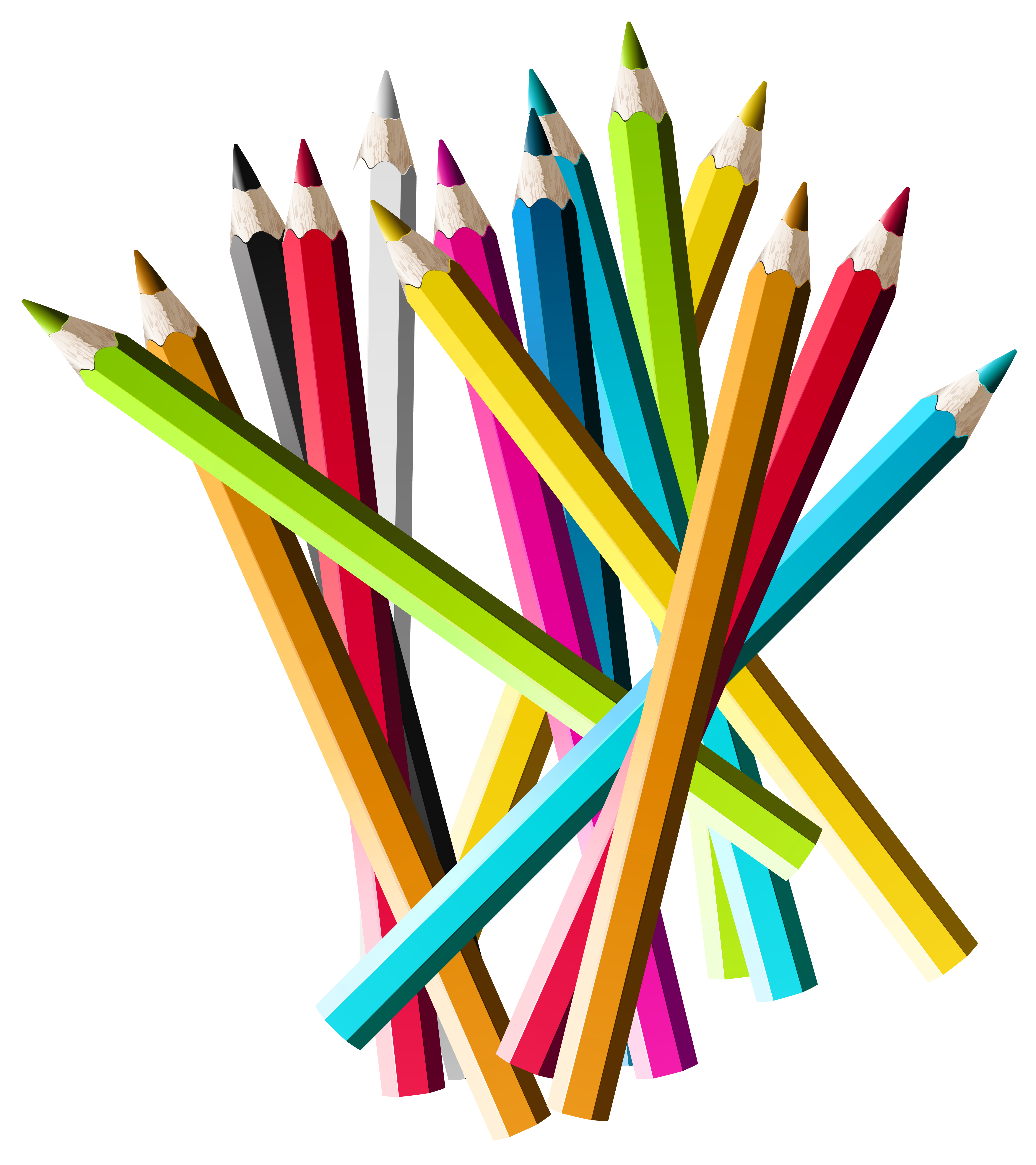 2 Wallpaper, Colored Pencils - Colored Pencils Clipart Png - HD Wallpaper 