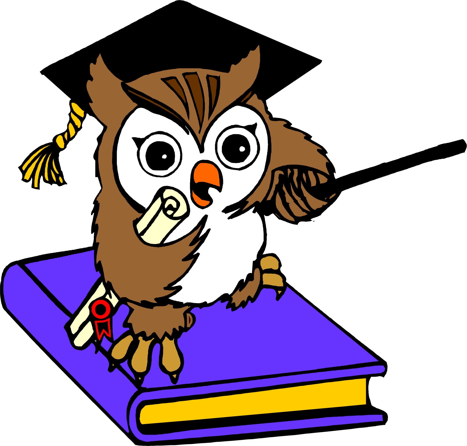 Wallpaper Computer Screen Background Education Owl - Cartoon Pictures Of Education - HD Wallpaper 